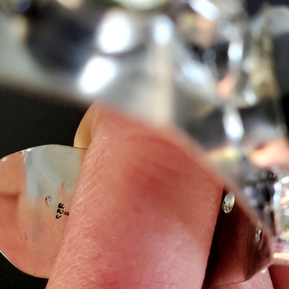 New Zebra Jasper and Citrine 925 Silver Cuff Bracelet. - Picture 12 of 12